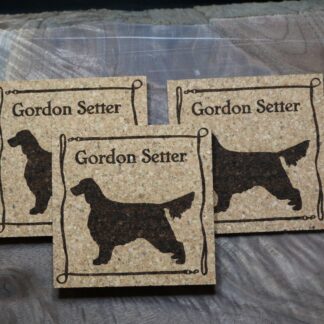 Gordon Setter Cork Coasters