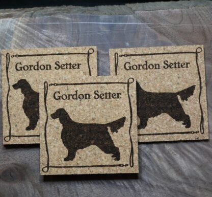 Gordon Setter Cork Coasters