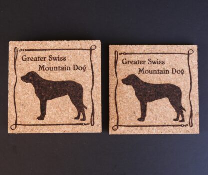 Greater Swiss Mountain Dog Cork Coasters