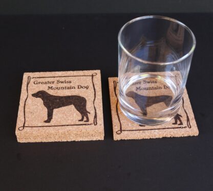 Greater Swiss Mountain Dog Cork Coasters