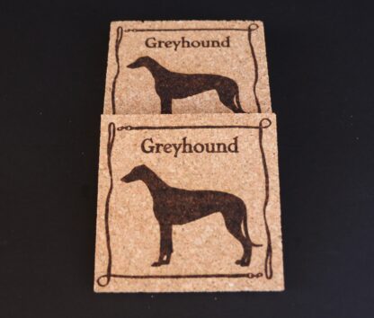 Greyhound Cork Coasters