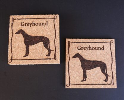 Greyhound Cork Coasters