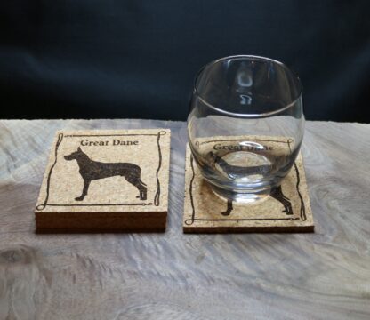 Great Dane Cork Coasters