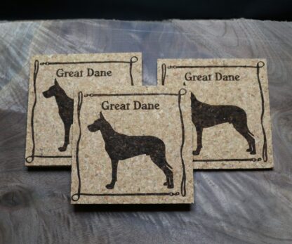 Great Dane Cork Coasters