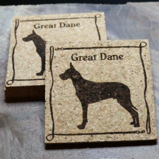 Great Dane Cork Coasters