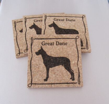 Great Dane Cork Coasters