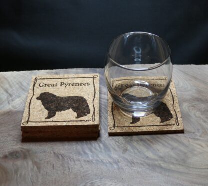 Great Pyrenees Cork Coasters