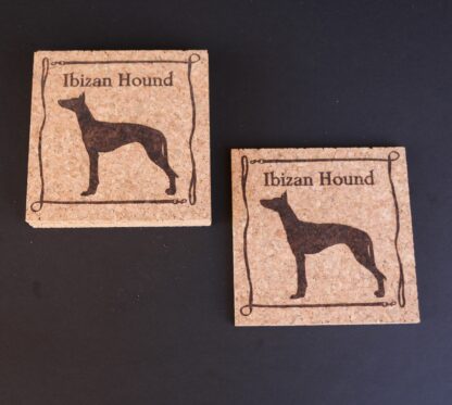 Ibizan Hound Cork Coasters