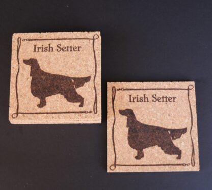 Irish Setter Cork Coasters