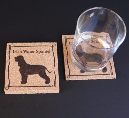 Irish Water Spaniel Cork Coasters