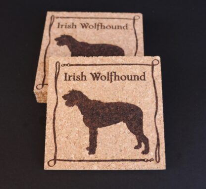 Irish Wolfhound Cork Coasters