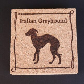 Italian Greyhound Cork Coasters