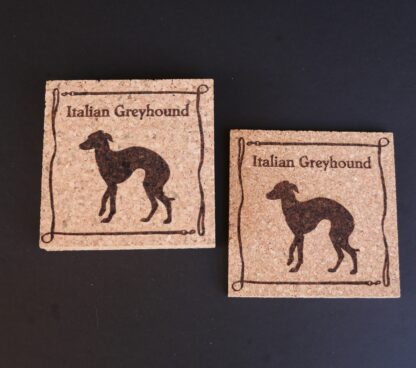 Italian Greyhound Cork Coasters