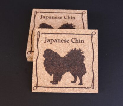 Japanese Chin Cork Coasters