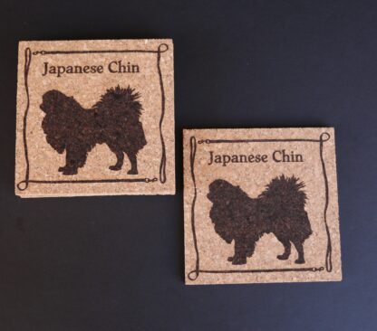 Japanese Chin Cork Coasters