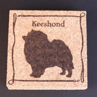 Keeshond Cork Coasters