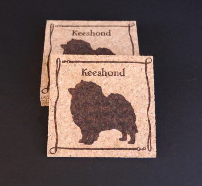 Keeshond Cork Coasters