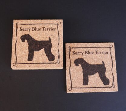 Kerry Blue Terrier Cork Coasters