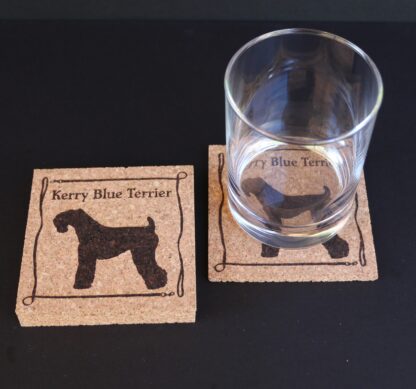 Kerry Blue Terrier Cork Coasters