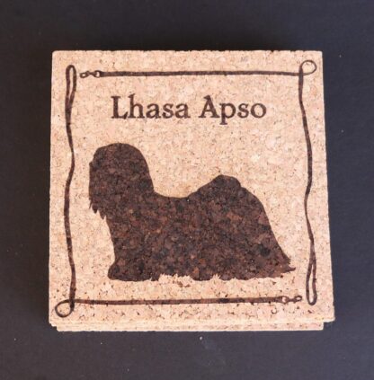 Lhasa Apso Cork Coasters