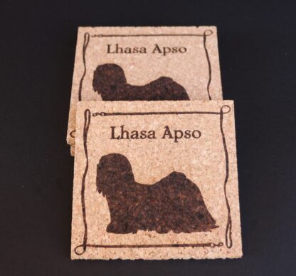 Lhasa Apso Cork Coasters