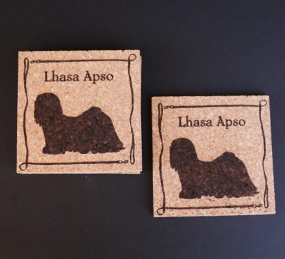 Lhasa Apso Cork Coasters