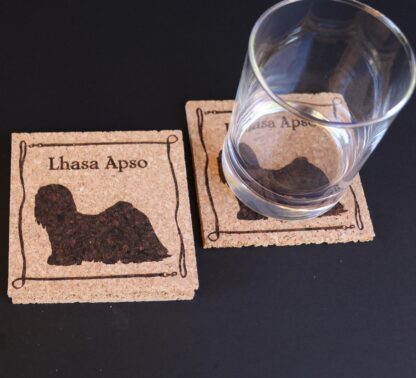 Lhasa Apso Cork Coasters