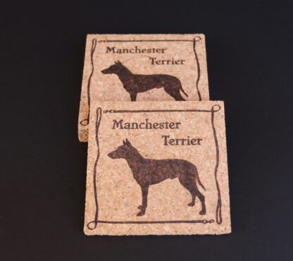 Manchester Terrier Cork Coasters