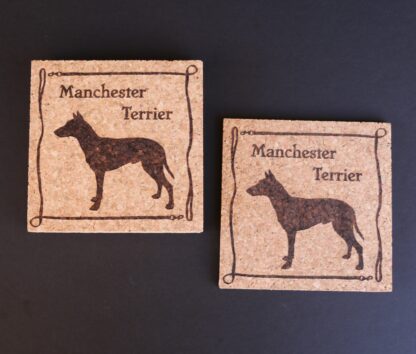 Manchester Terrier Cork Coasters