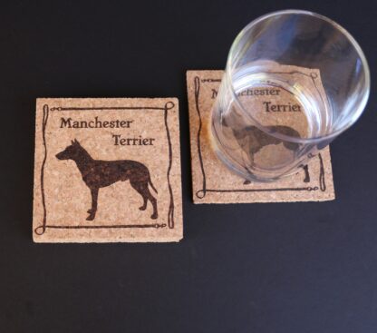 Manchester Terrier Cork Coasters