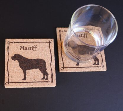 Mastiff Cork Coasters