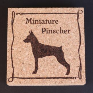 Miniature Pinscher Cork Coasters