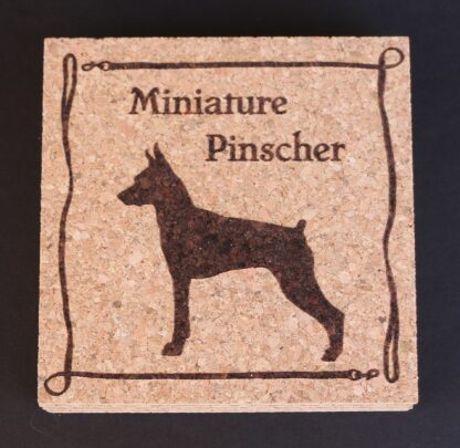 Miniature Pinscher Cork Coasters