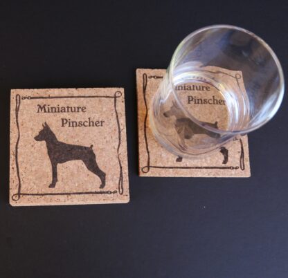 Miniature Pinscher Cork Coasters