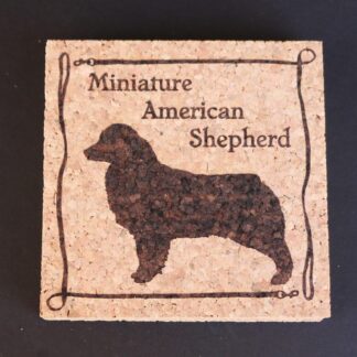 Miniature American Shepherd Cork Coasters