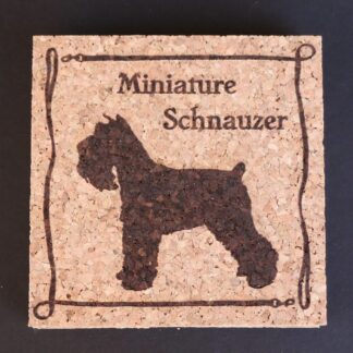 Miniature Schnauzer Cork Coasters