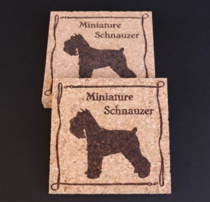 Miniature Schnauzer Cork Coasters