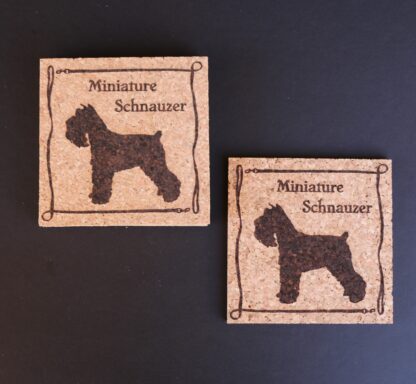 Miniature Schnauzer Cork Coasters