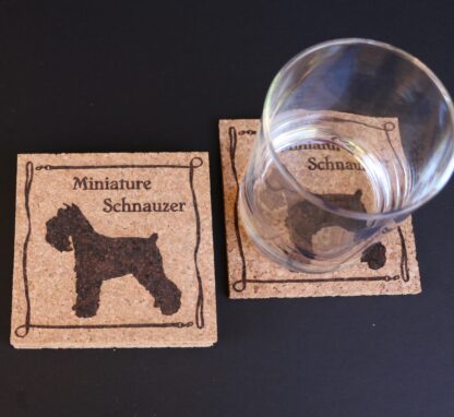 Miniature Schnauzer Cork Coasters