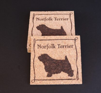 Norfolk Terrier Cork Coasters