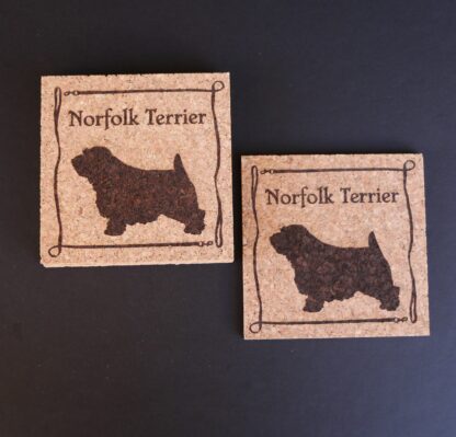 Norfolk Terrier Cork Coasters