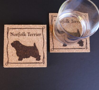 Norfolk Terrier Cork Coasters