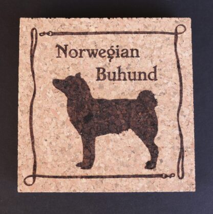 Norwegian Buhund Cork Coasters