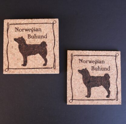 Norwegian Buhund Cork Coasters