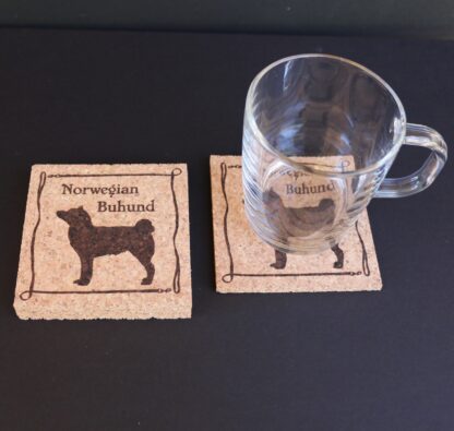 Norwegian Buhund Cork Coasters