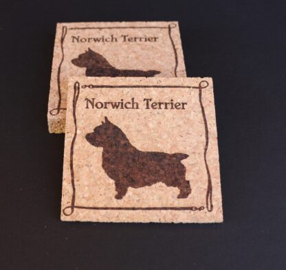 Norwich Terrier Cork Coasters