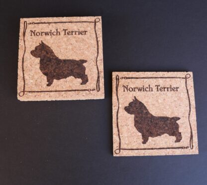 Norwich Terrier Cork Coasters