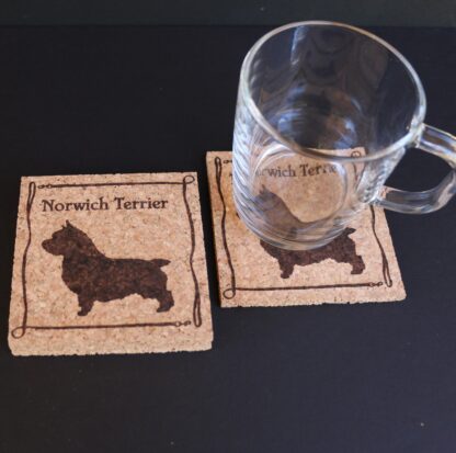 Norwich Terrier Cork Coasters