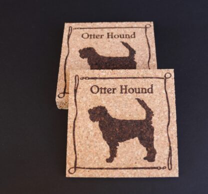 Otterhound Cork Coasters