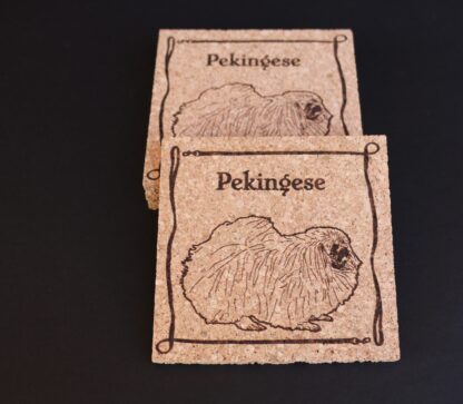 Pekingese Cork Coasters